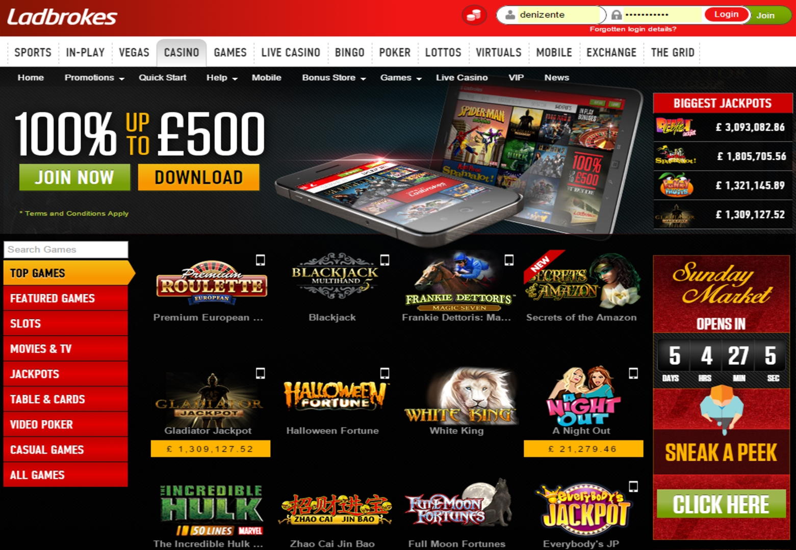 EUR 290 FREE Chip Casino at Casino Luck