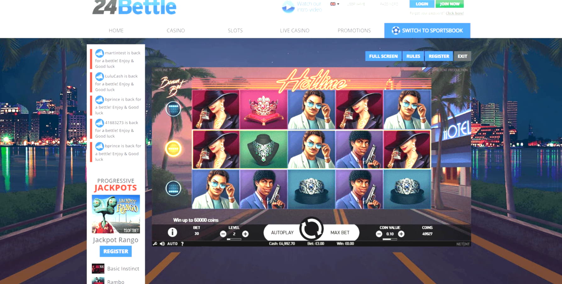 99 Trial Spins at Jackpot City Casino