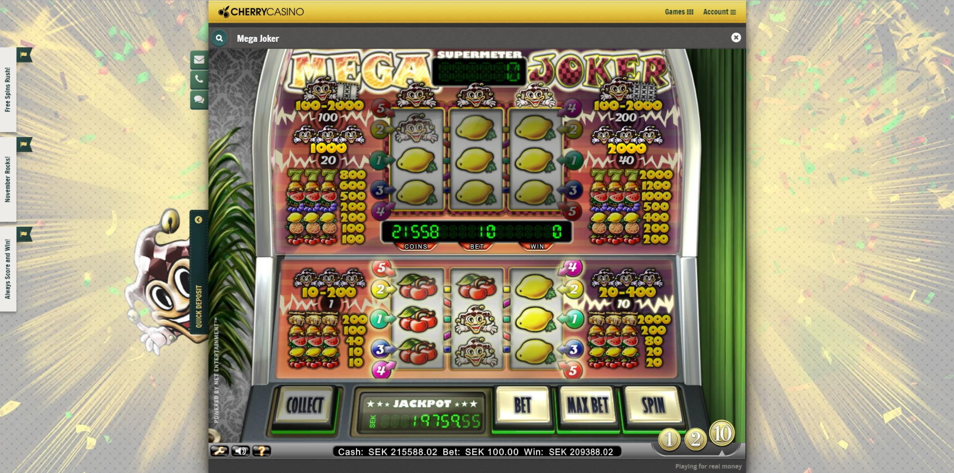 260% No Rules Bonus! at Slots Billion Casino
