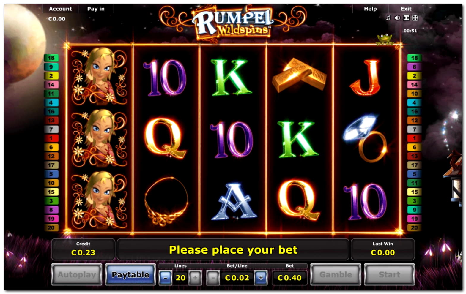 EUR 315 Free Chip Casino at Unique Casino