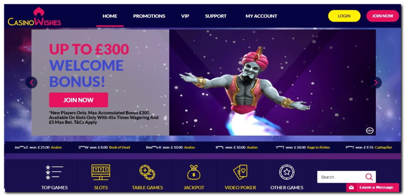 270 free casino spins at Casino Luck
