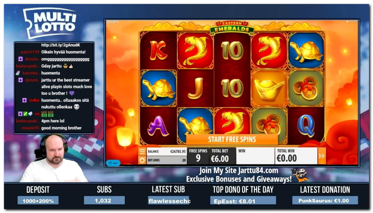 33 Trial Spins at Jet Bull Casino