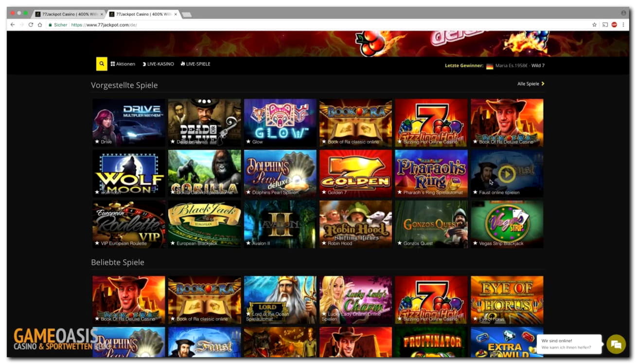 €895 Online Casino Tournament at Gluck24 Casino