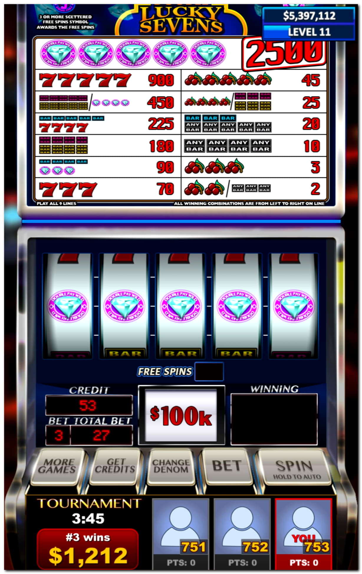 95 free spins at Next Casino