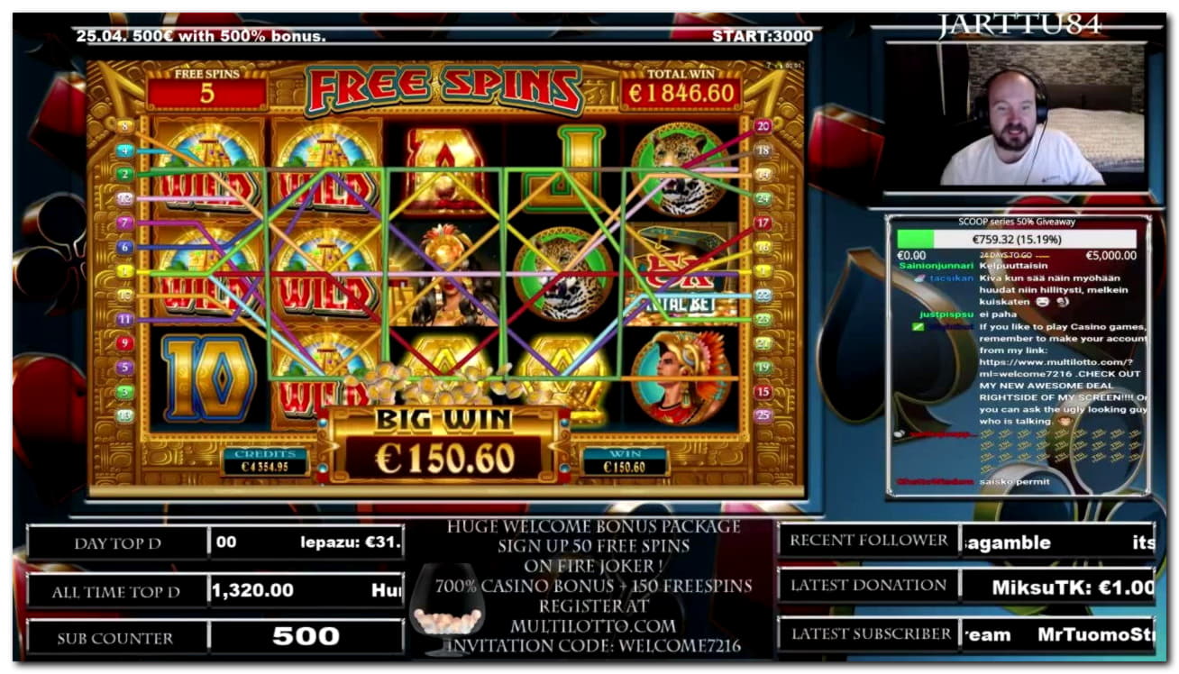 230 Trial Spins at Jackpot City Casino