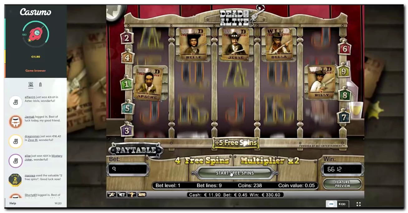 205 Loyal Free Spins! at 888 Casino