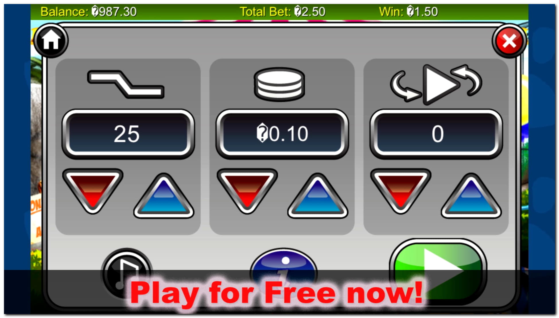250 Free spins no deposit at Magic Red Casino