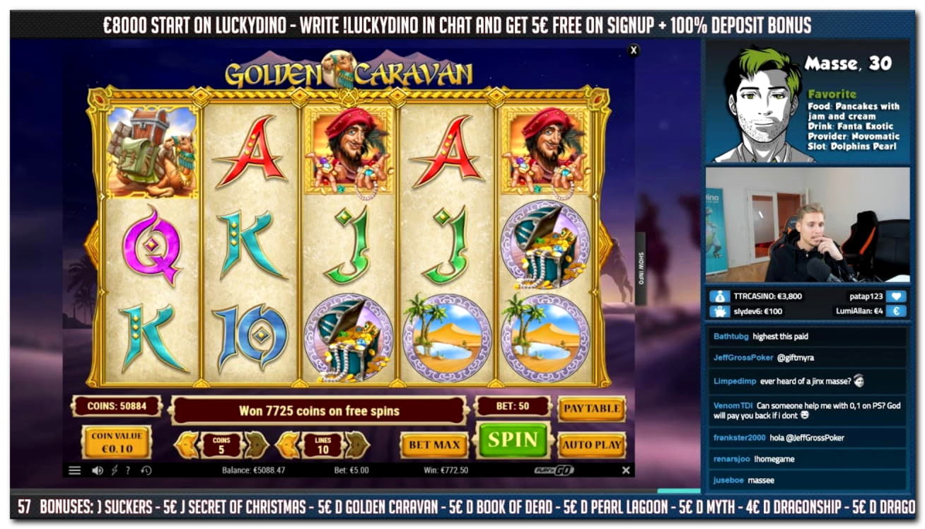 585% Match at a casino at Gluck24 Casino
