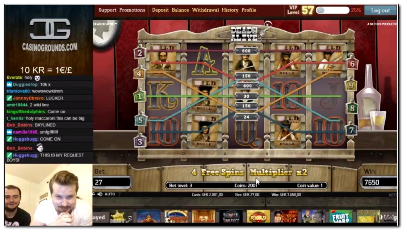 $110 Free chip casino at Unique Casino