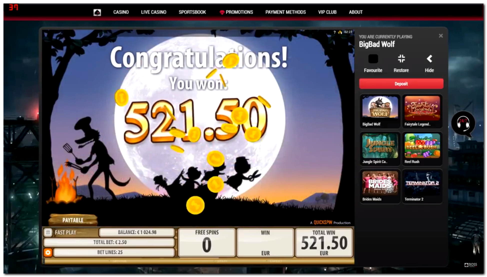 EUR 690 FREE Chip at Winner Casino