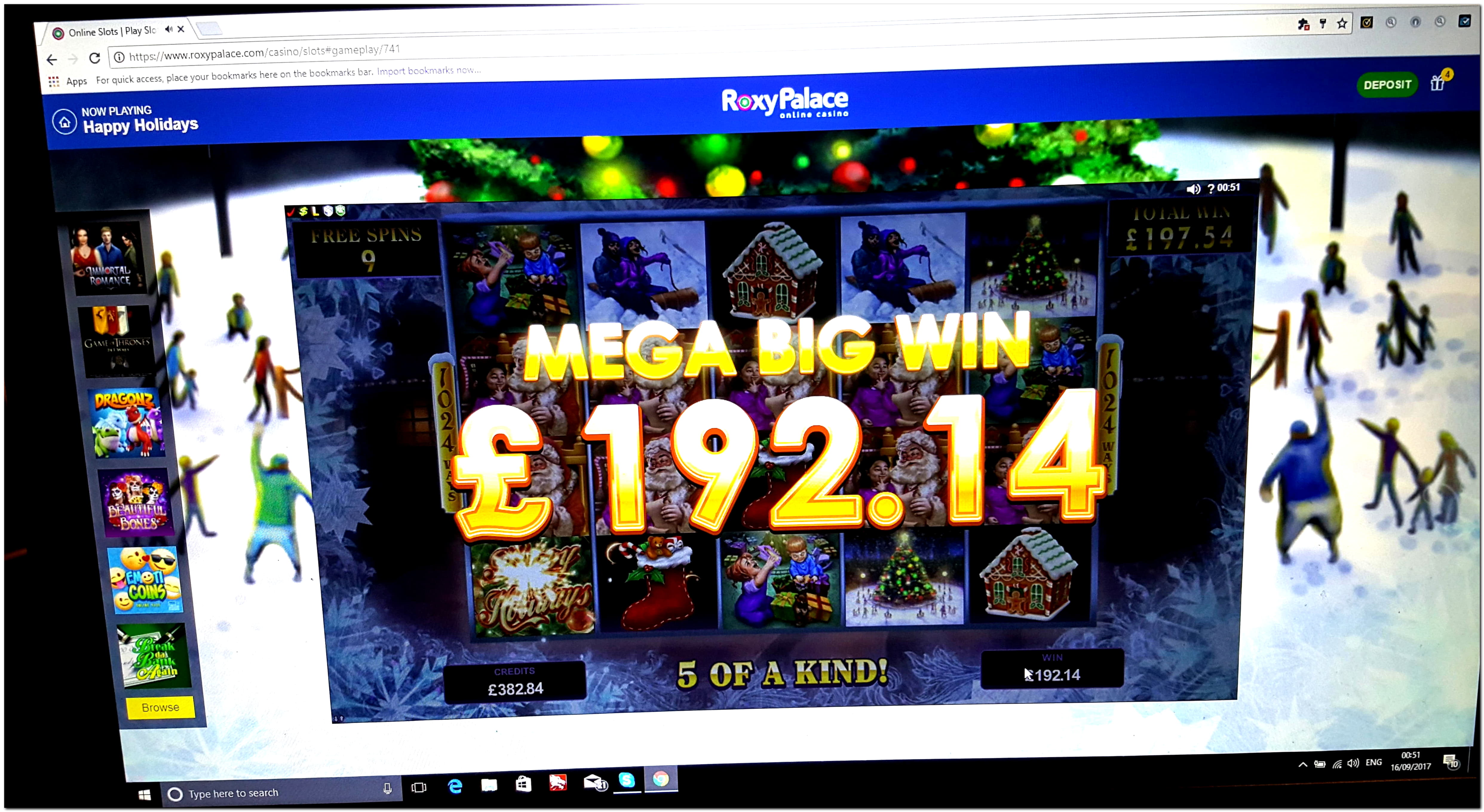 EURO 265 Casino Tournament at Bonanza Game Casino