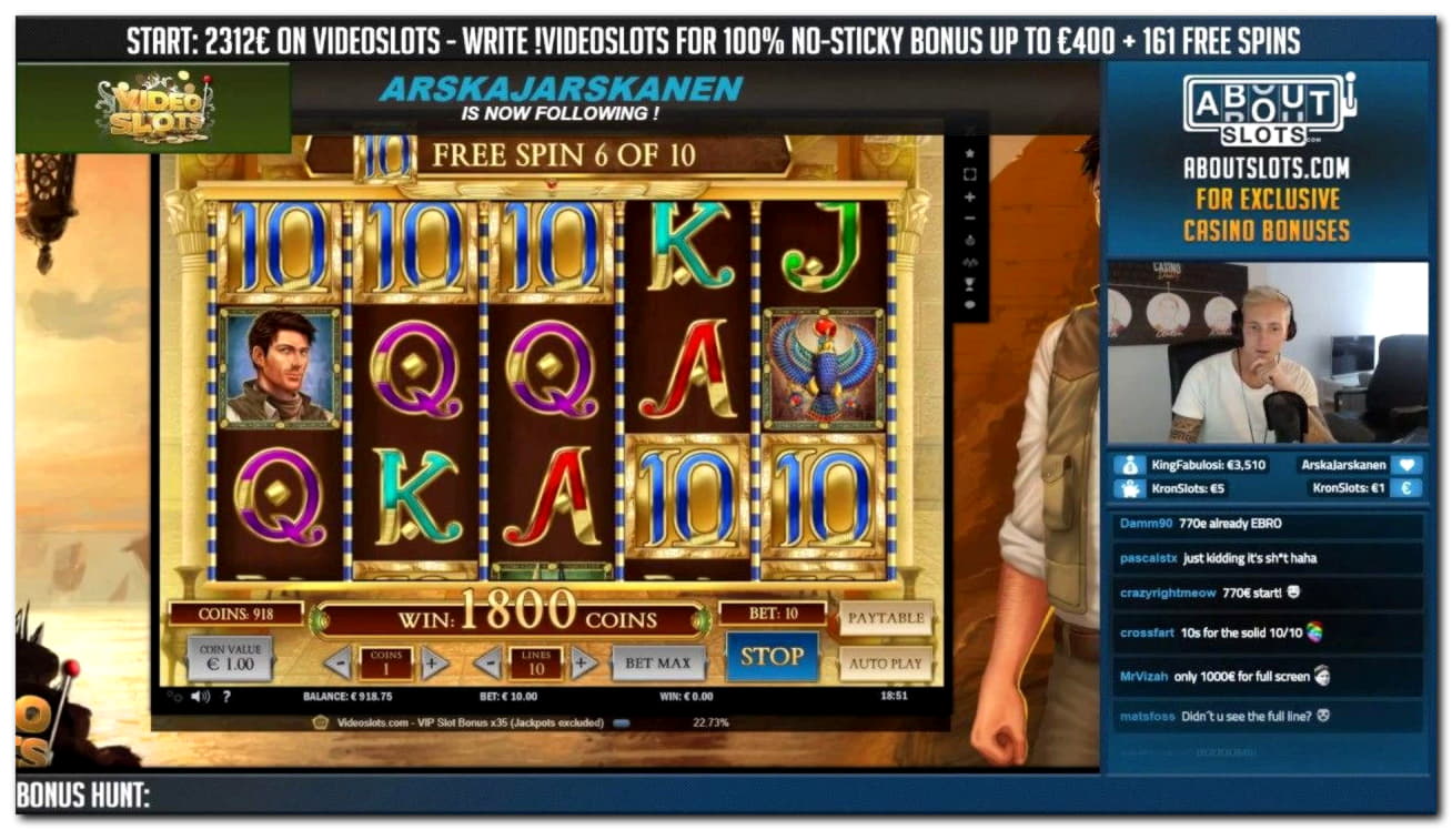 €222 free chip at Unique Casino