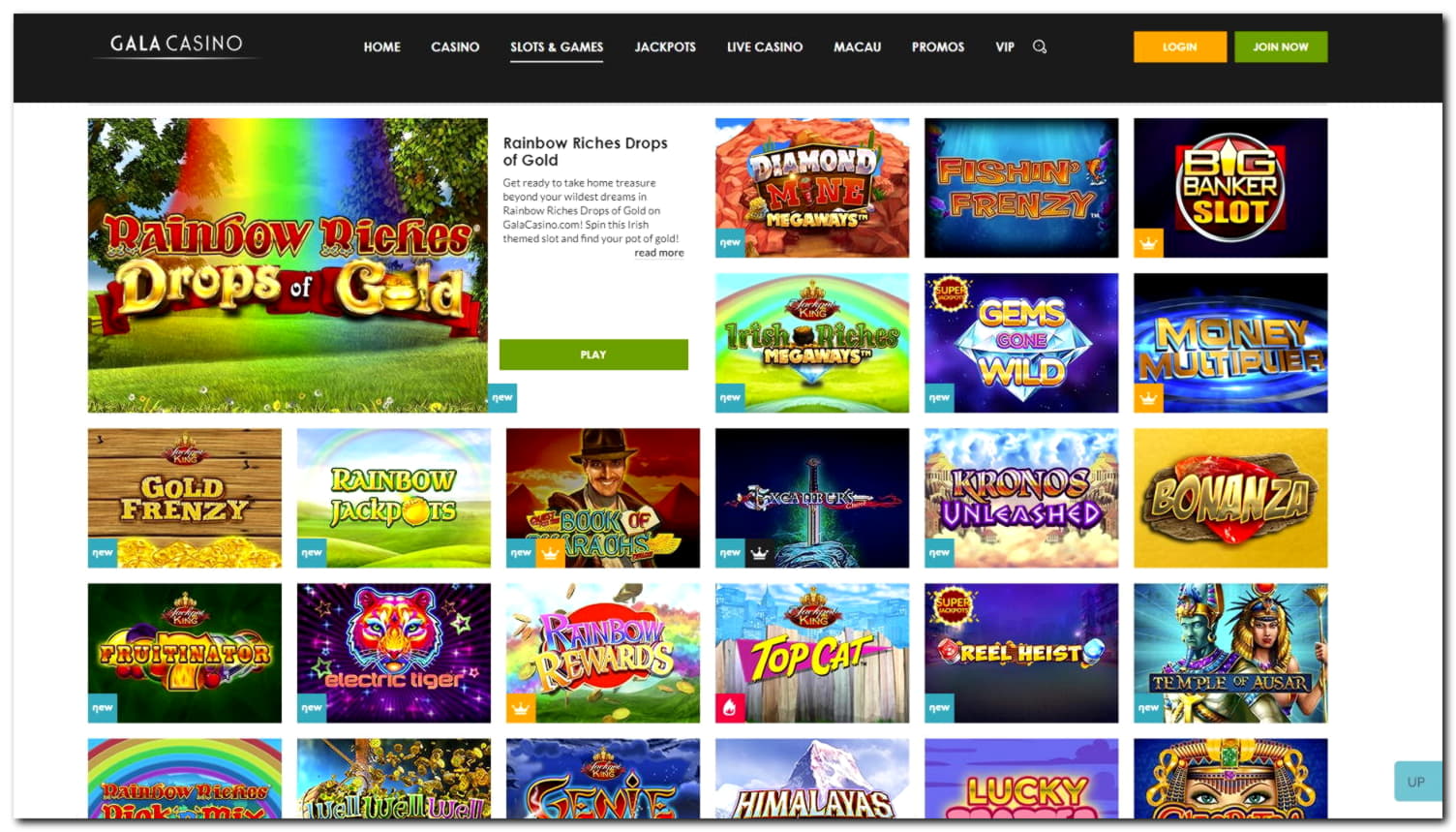 445% casino match bonus at Casino Luck