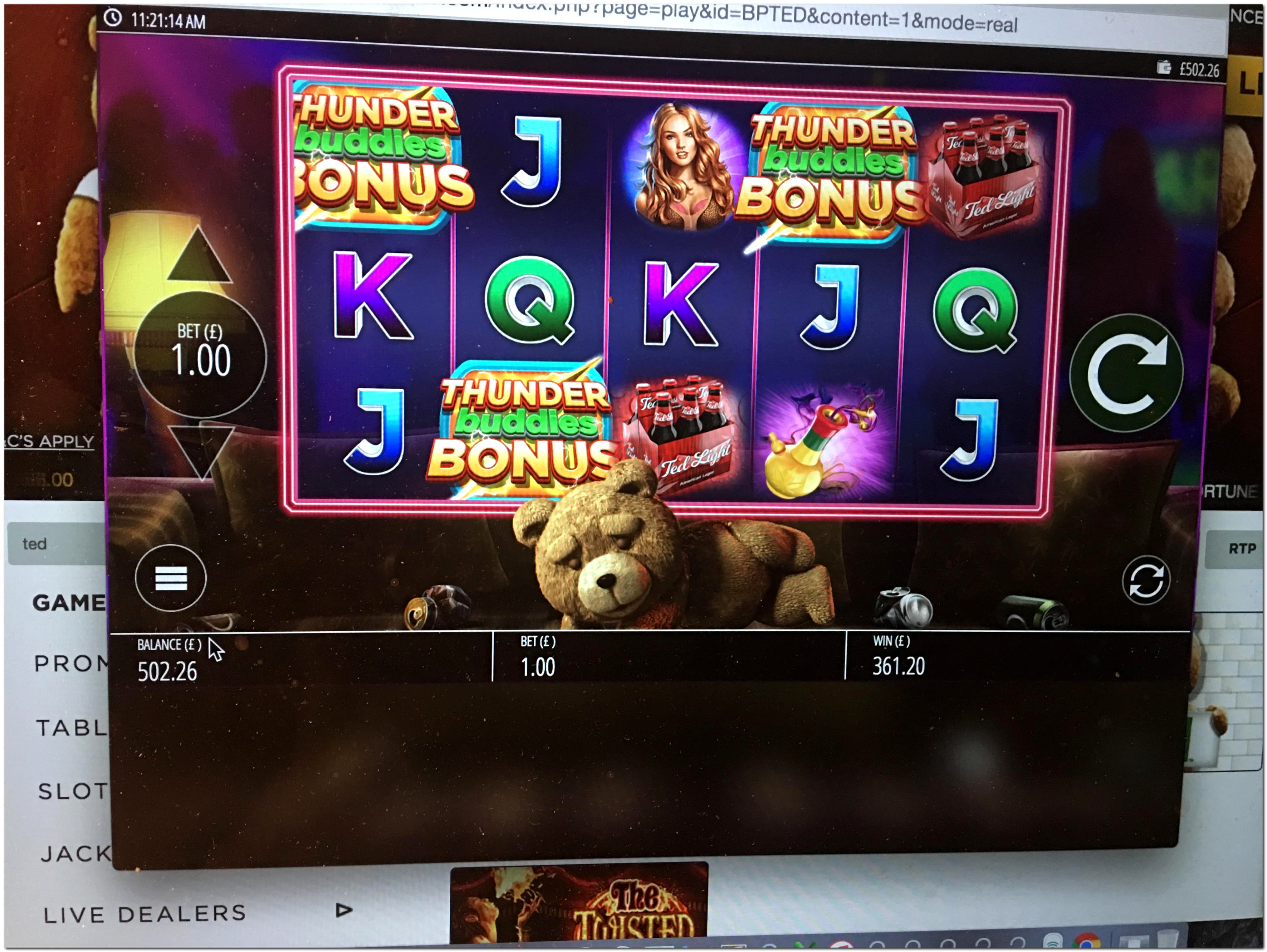 $500 Free casino chip at Bonanza Game Casino