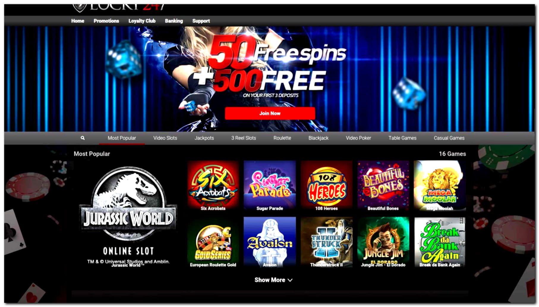 44 Free Spins Casino at Big Dollar Casino