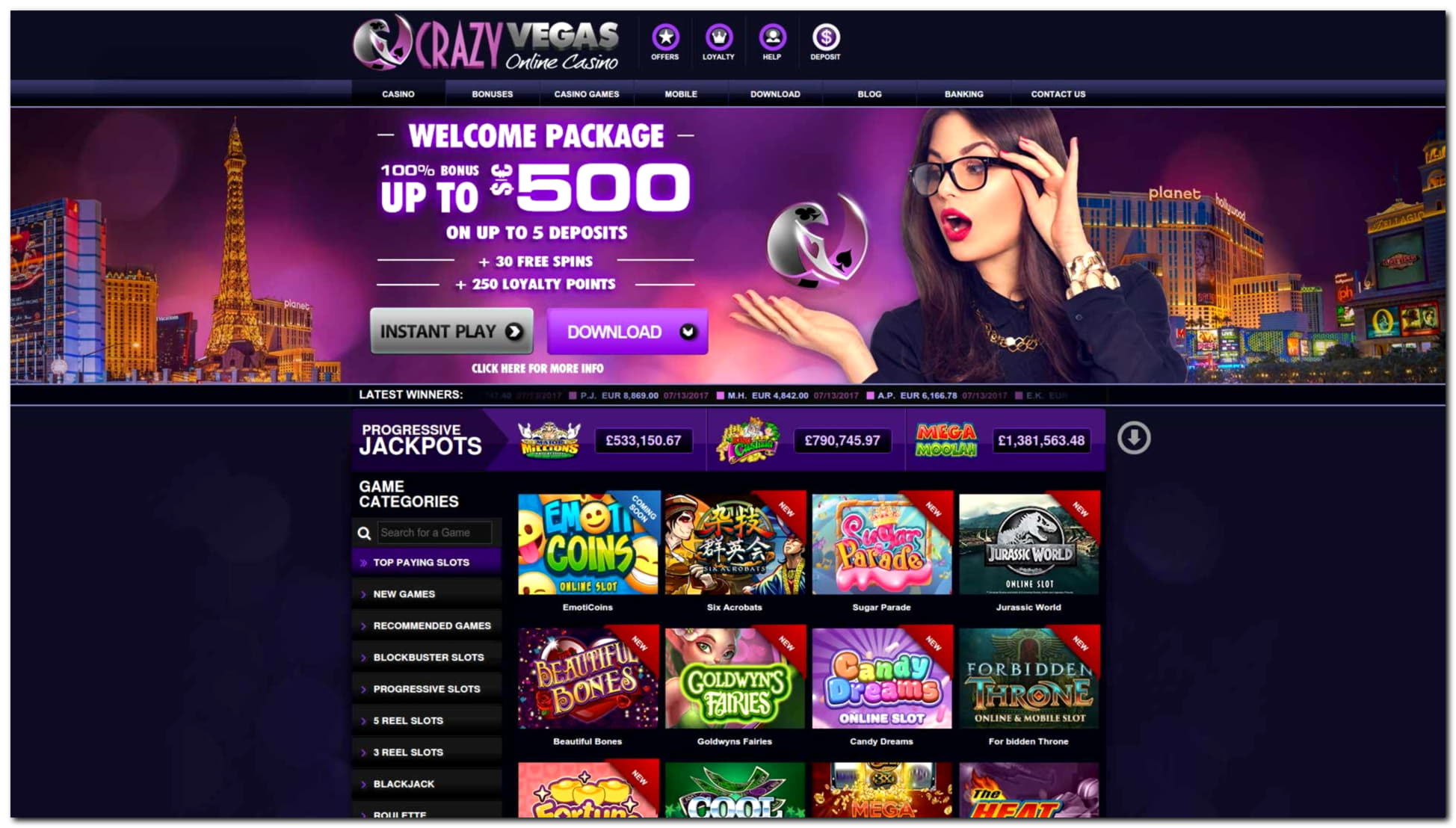 275 Loyalty Free Spins! at Wild Slots Casino