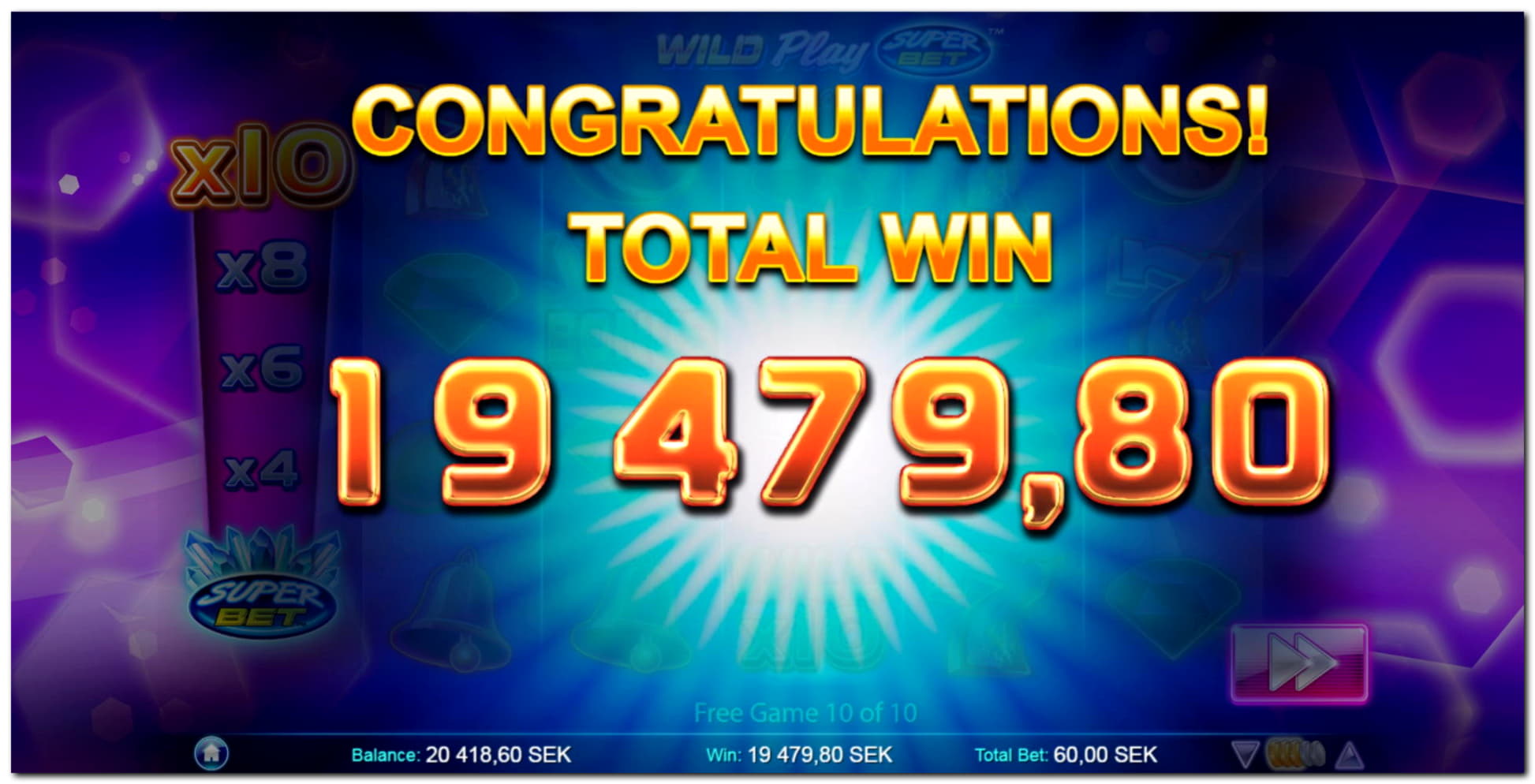 £1940 No deposit bonus casino at Wild Slots Casino