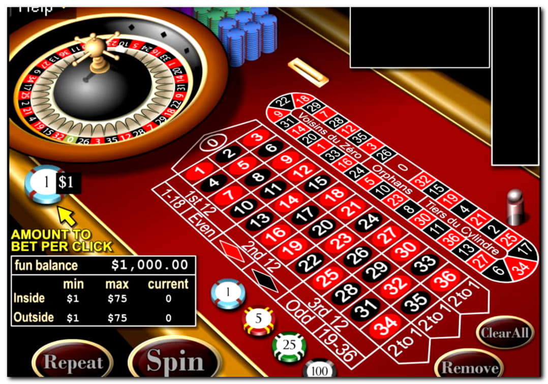 €325 casino chip at Bonanza Game Casino