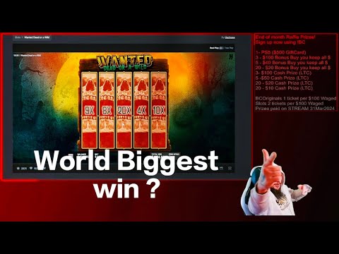 WANTED DEAD OR A WILD MAX WIN  : WORLD RECORD WINS  #casino #slots #hacksaw #maxwin