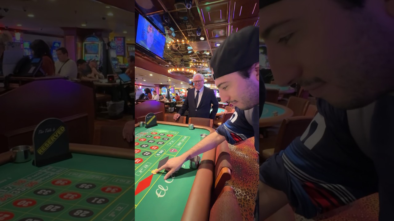 Casino owner watches me bet 00 on roulette for a big win!